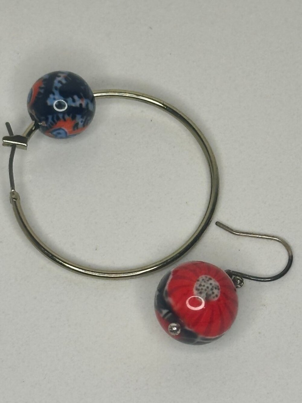Vera Bradley Mismatched Single Earrings – 2 Unique Statement Earrings